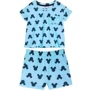 NWT Girl's Disney Mickey Mouse 2 Piece Pajama Set Size 3T